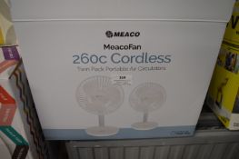 *Meaco 2pc Cordless Fan Set