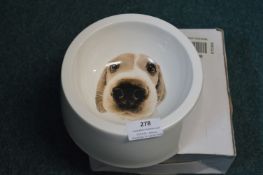 Pottery Dog Bowl