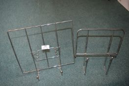 Two Chrome Bookstands