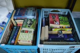 Two Crates of Assorted Books Including Jack Reacher Novels