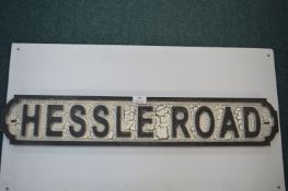 Reproduction Hessle Road Sign