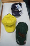 Three Motor Racing Caps