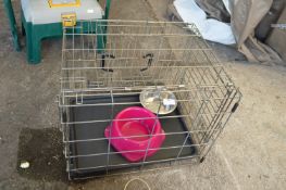 Folding Metal Dog Cage