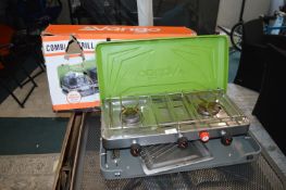 *Van Go Two Burner Outdoor Cooker with Infrared Grill