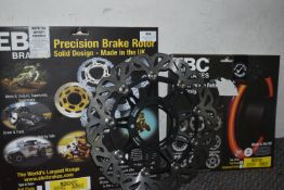 *Three Front Brake Discs for Motorbikes