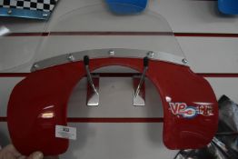 *Classic Scooter Visor Bib in Red