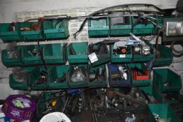 *Lin Bin Rack and Contents of Tools, and Parts