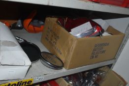 *Contents of Shelf to Include Various Mirrors, Rear Lights, etc.