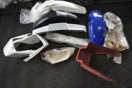 *Assorted Motorbike Mudguards and Rear Ends (tray not included)