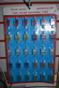 *Card of 30 Universal Fuel Filters