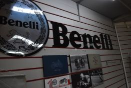 *Various Benelli Signs, Lettering, Circular Sign, and Nine Prints