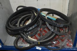 *Contents of Shelf to Include Various Belts