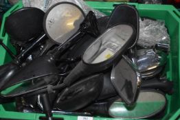 *Assorted Motorcycle Mirrors (box not included)