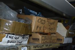 *Contents of Shelf to Include Water Pump, Engine Monts, etc.