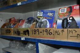 *Contents of Shelf to Include Various Brake Pads