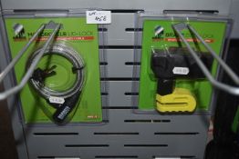 *Mammoth Security Motorcycle Lid Lock, and a Disc Lock