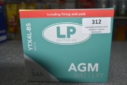 *LP Motorbike Battery YTX4LBS (new)