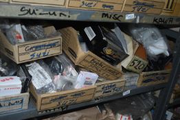 *Contents of Shelf to Include Various Suzuki and Other Motorcycle Parts