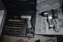 *One Air Wrench, and One Air Chisel with Tools