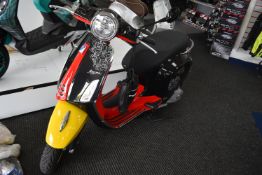 *Piaggio Vespa Mickey Mouse Edition 125cc, New and Unregistered with Keys
