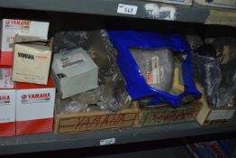 *Contents of Shelf to Include Various Yamaha and Other Motorcycle Parts
