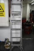 *Aluminium Extending Step Ladder