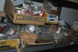 *Contents of Shelf to Include Suzuki and Other Various Motorcycle Parts