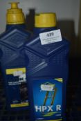 *1x 1L of Putoline HPXR 10W Premium Suspension Fluid, and 1x 1L of Putoline Classic 40 SAE40 Oil