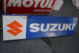 *Backlit Suzuki Sign (cracked)