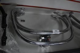 *Three Chrome Rear Grab Frames