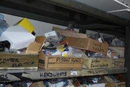 *Contents of Shelf to Include Gilera Piston Rings, etc.