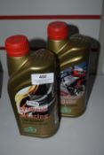 *1L of Rock Oil Synthesis 2 Racing Two Stroke Oil, and 1L Synthesis Injector Two Stroke Oil