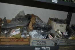 *Contents of Shelf to Include Various Yamaha and Other Motorcycle Parts
