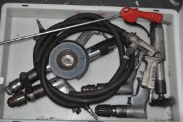 *Various Pneumatic Air Tools Including Angle Grinders, Drills, etc, (box not included)