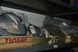 *Contents of Shelf to Include Various Yamaha and Other Motorcycle Parts