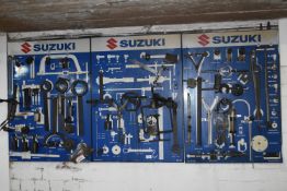 *Suzuki Workshop Specialist Tool Display Wall and Contents (as pictured)