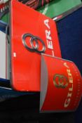 *Two Gilera Backlit Outside Signs