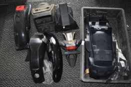 *Tray of Various Plastic Covers, Mudguards, Plate Holders, etc. (tray not included)