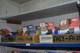 *Contents of Shelf to Include Various Brake Pads