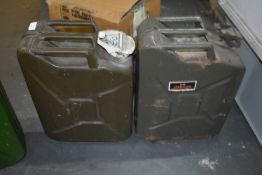 *Two Military Style Jerry Cans