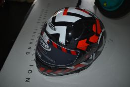 *Viper Full Face Motorbike Helmet in Red, Black & White Size: M