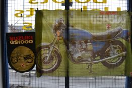 *Suzuki GS850G Flag, and Small Suzuki Hanging Banner