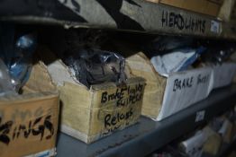 *Contents of Shelf to Include Brake Parts etc.
