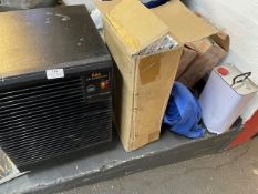 *Lec Dehumidifier and a Box of Various Double Gang 240v Sockets and Consumer Unit