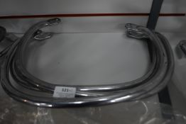 *Three Chrome Rear Grab Frames