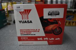 *Yuasa Motorbike Battery 51913 (new)