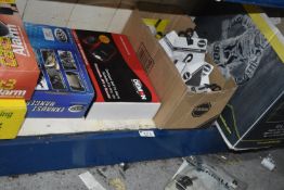 *Contents of Shelf to Include Window Alarms, and Brake Discs