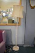 Painted Standard Lamp with Cream Shade