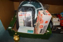 Garden Items Including Bags, Planters, and Snail T