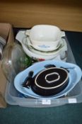 Vintage Kitchenware Including Pyrex Dishes, etc.